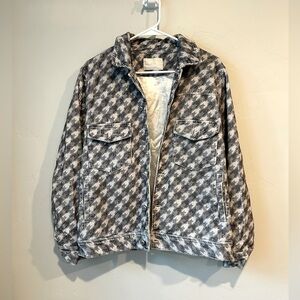 Trompe L'oeil Corduroy Houndstooth Jacket Yitai YTG Los Angeles Size Large